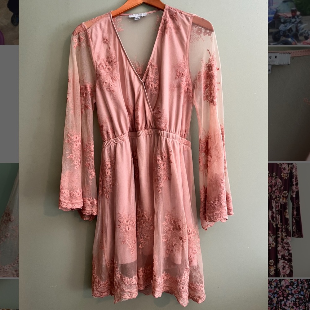 Pink Lace Dress